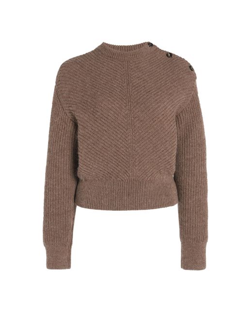 Bottega Veneta Brown Alpaca-knit Sweater