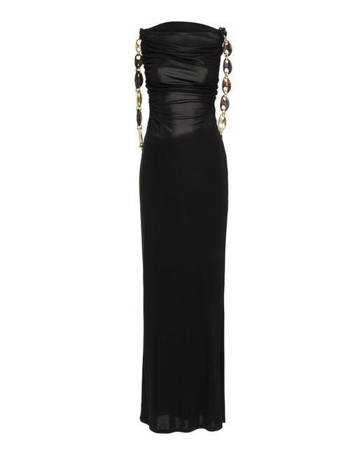 Christopher Esber Sculpted Ruched Jersey Maxi Dress in Black | Lyst