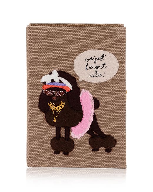 Olympia Le-Tan Brown Keep It Cute Clutch