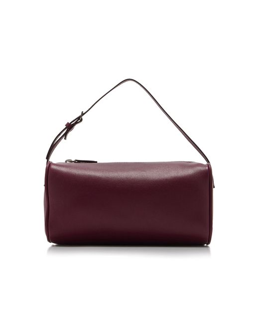The Row Purple 90's Leather Top Handle Bag