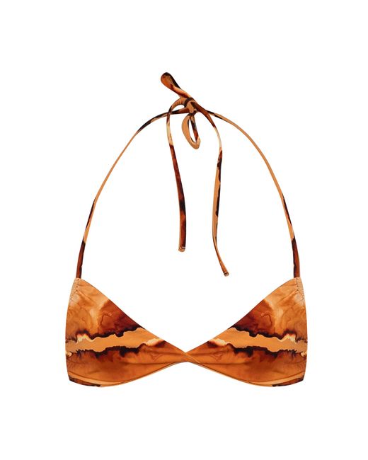 Ay Que Calor Orange Exclusive Sunslit Bikini Top