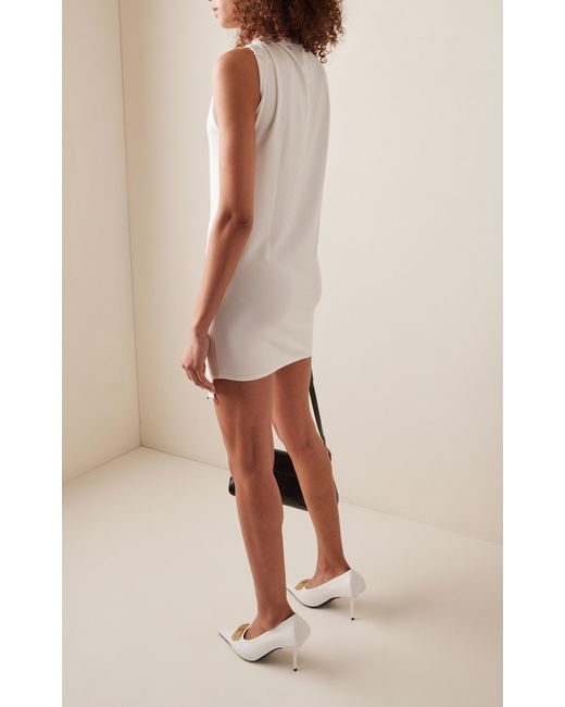 Courreges White One-sleeve Stretch-jersey Dress