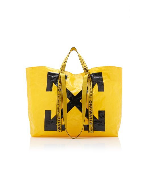 Off-White c/o Virgil Abloh Commercial Arrow Tote Bag In Yellow
