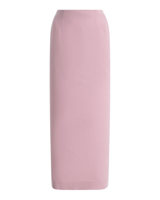 Chorus Pink Exclusive Crepe Maxi Column Skirt
