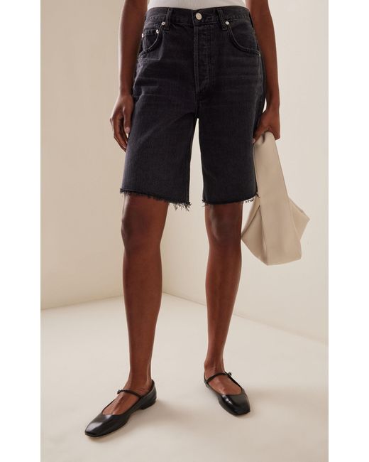Citizens of Humanity Blue Brynn Drawstring Organic Cotton Denim Shorts for men