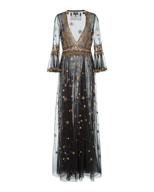 Cucculelli Shaheen Black Specialorder-hera Constellation Dress-sample-fk Siz
