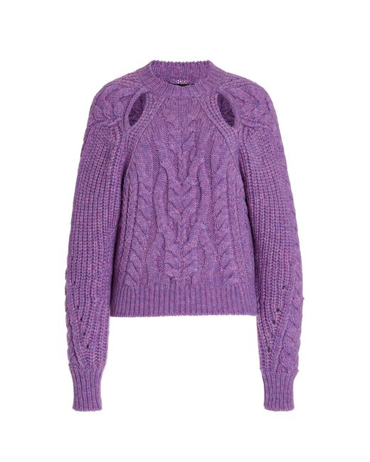 Isabel Marant Purple Paloma Wool-blend Sweater