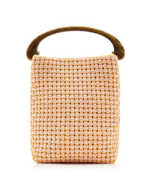 Dries Van Noten Brown Crisp Micro Cotton-Blend Hand Bag