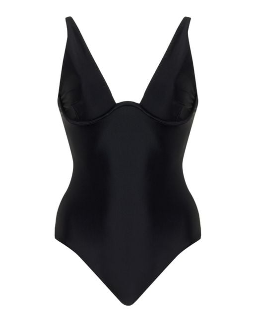 JADE Swim Black Paloma Sculpted One-piece Swimsuit