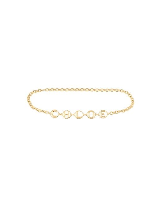 Chloé Metallic Chain Belt