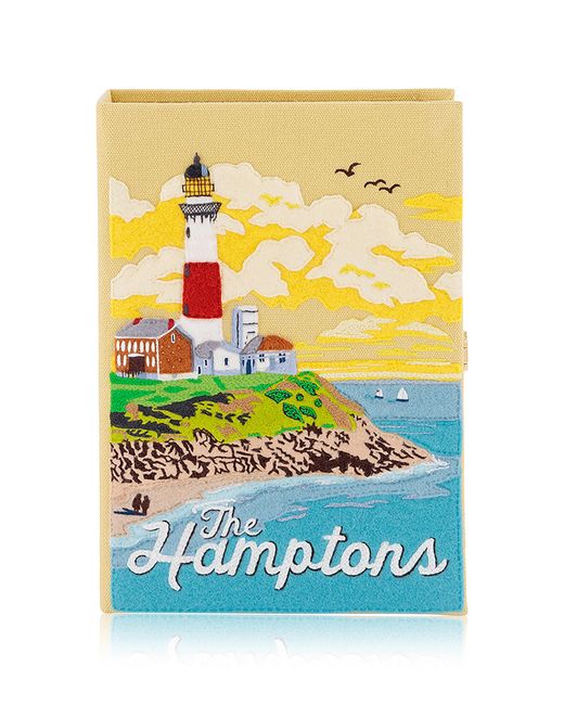 Olympia Le-Tan Gray The Hamptons Clutch