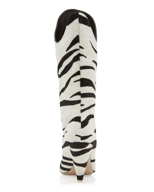 The Attico Betta Zebra Boots Lyst