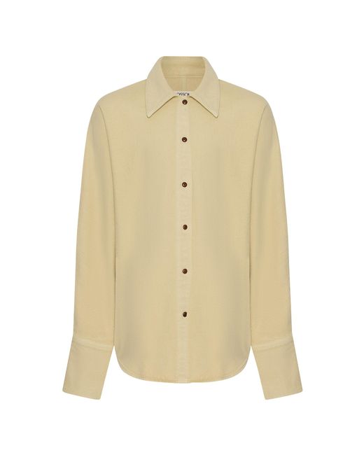 OSSOU Natural Ridge Cotton Button-Up Shirt