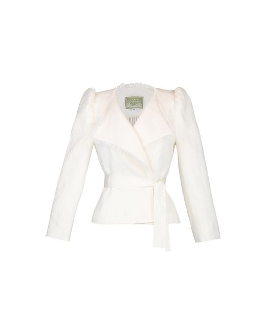 Lena Hoschek Natural Adelaide Linen Jacket