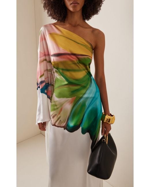 dress the population sidney a-line sheer lace floral appliqué gown Dress The Population Sidney Gown main image 0