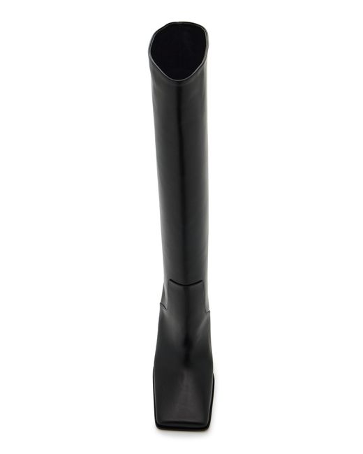 Alaïa Black Leather Knee Boots