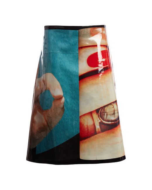 Christopher Esber Blue Species Midi Skirt