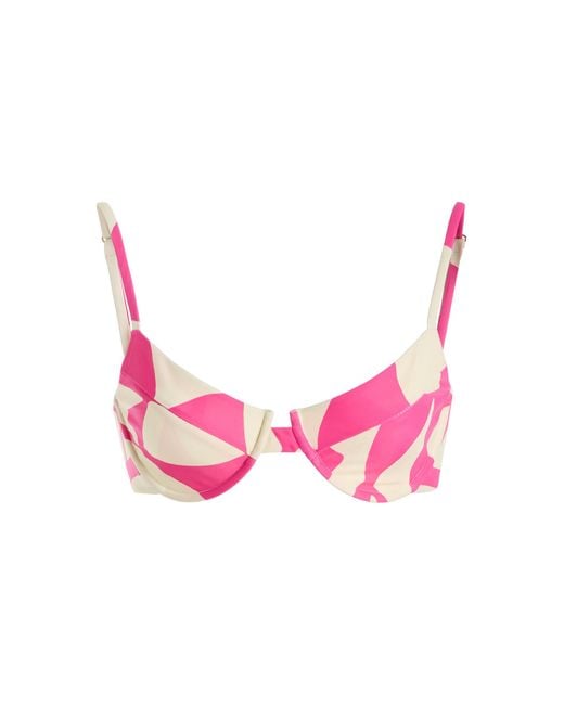 Juillet Pink Lulu Bikini Top