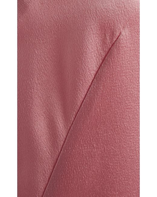 Givenchy Pink Cape-detailed Satin Midi Dress