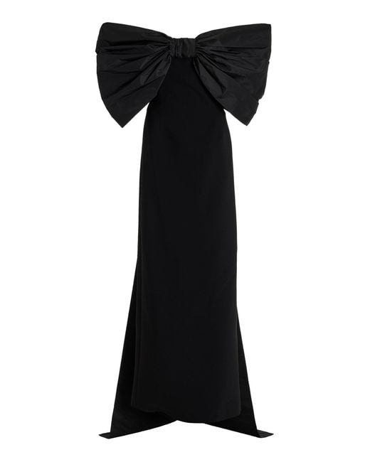 Ila Black Exclusive Saint Crepe Gown