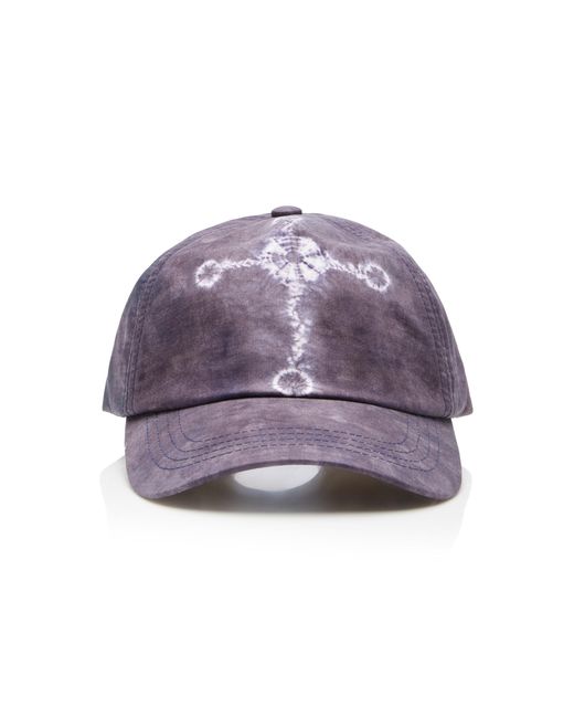 Acne Purple Carliy Tie-dyed Cotton Baseball Cap
