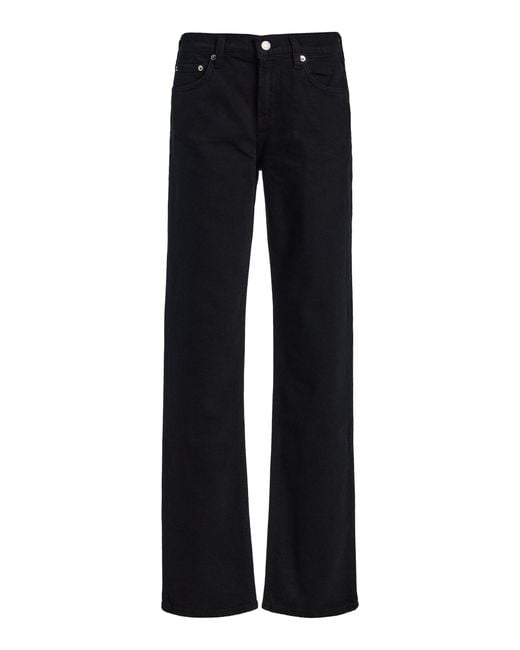 Agolde Blue Stretch Low-Rise Slim Jeans