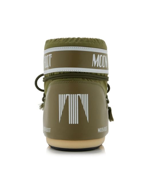 Moon Boot Green Icon Low Nylon Boots