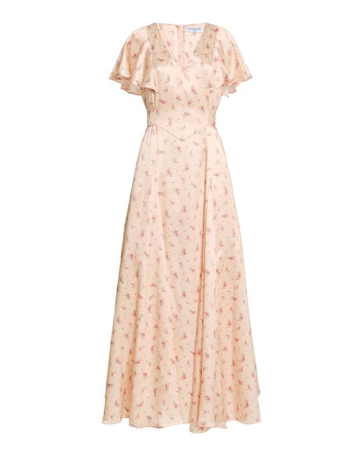 Franchise Natural Amenis Silk Maxi Dress