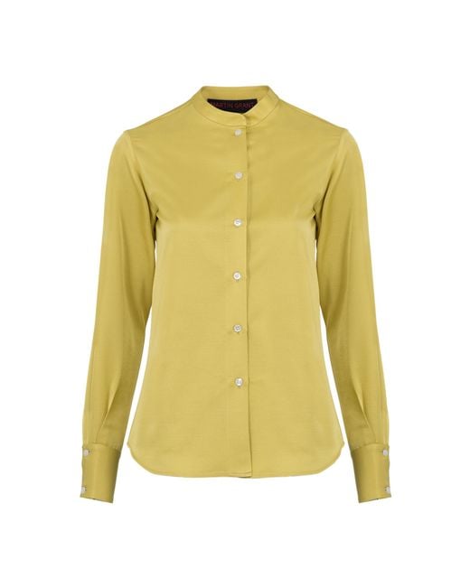 Martin Grant Yellow Classic Cut Wool Top