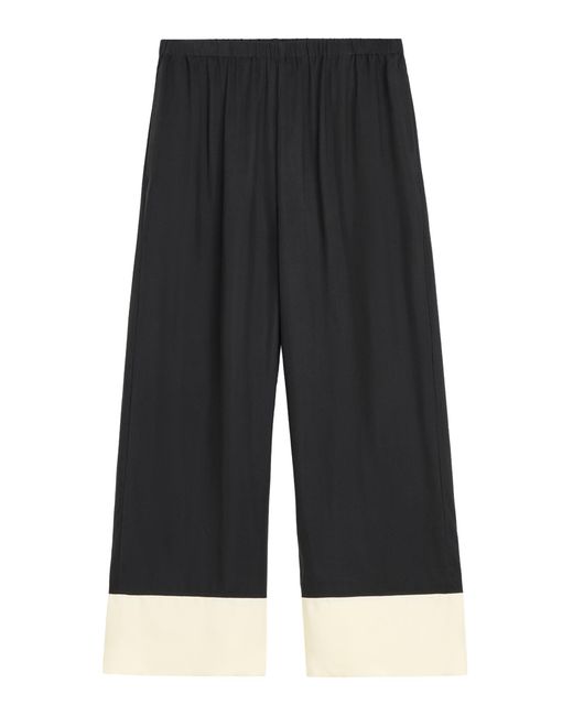 By Malene Birger Black Mirabello Wide-Leg Pants