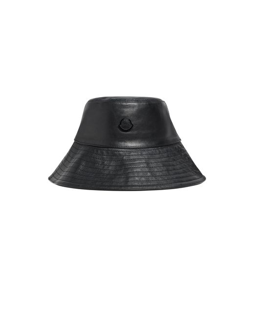 Moncler Genius Black X Ee72 By Edward Enninful Leather Bucket Hat