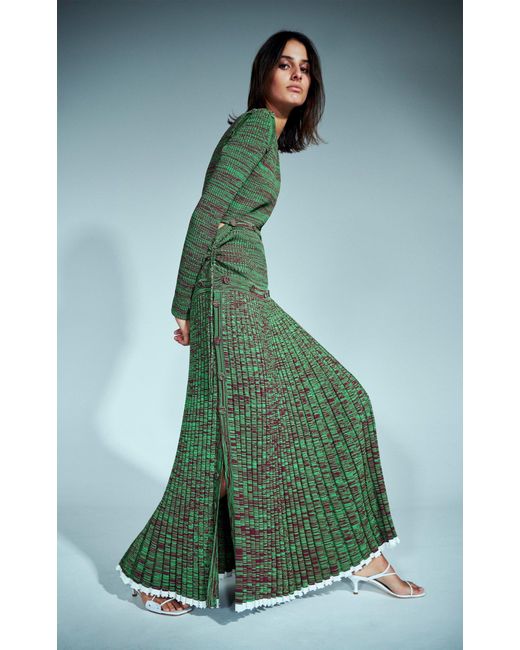 Christopher Esber Deconstruct Knit Dress in Green Lyst Australia