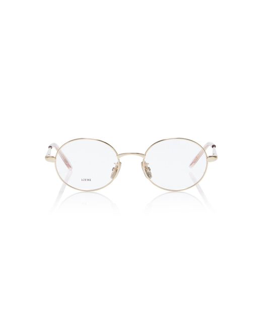 Loewe Metallic Round-Frame Metal Glasses