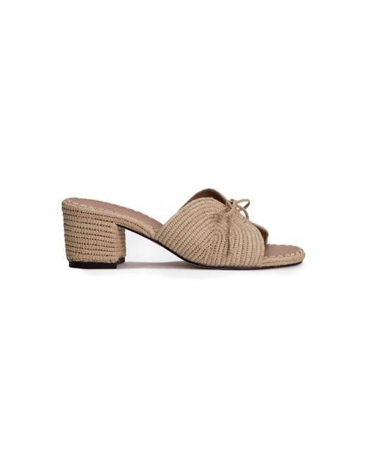 Odissi Natural Odett Rafia Sandals