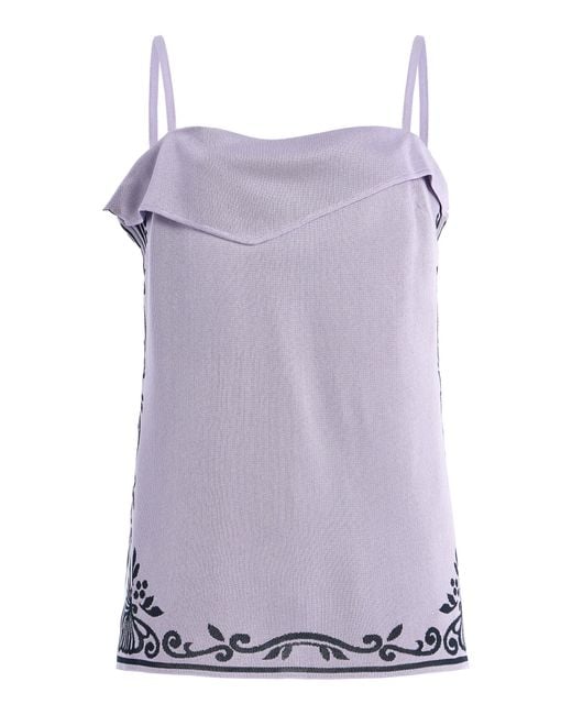 High Sport Purple Jess Knit Top