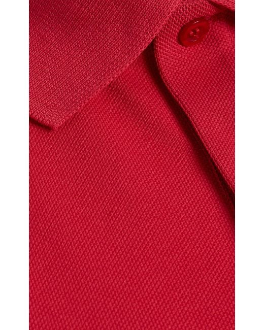 Flore Flore Red Lauren Cotton Polo Tank Top