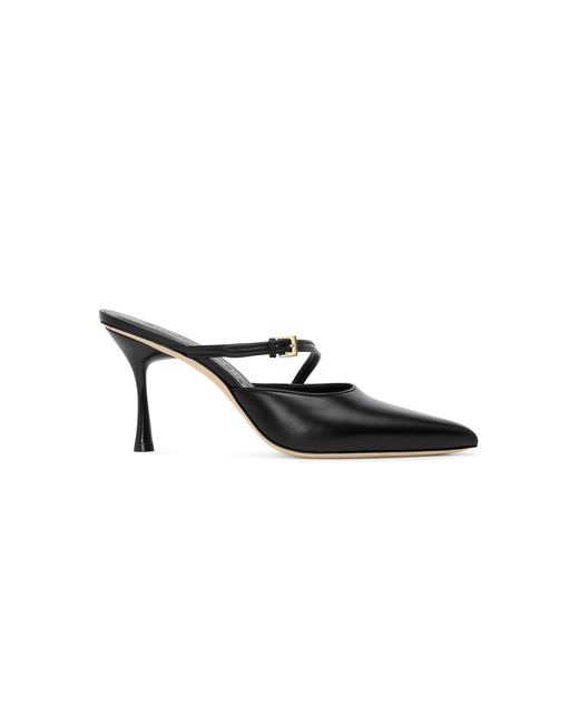 STUDIO AMELIA Black Alto Leather Mules