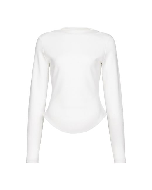 Alaïa White Tailored Cotton-Blend Top