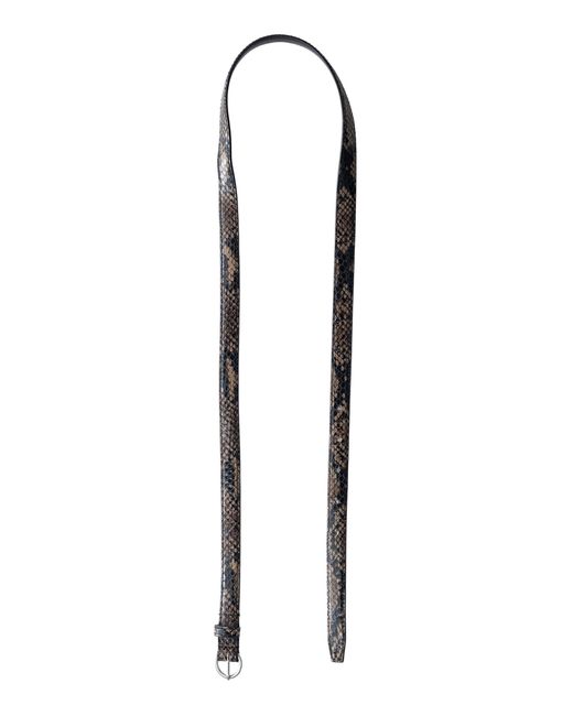 St. Agni Black Minimal Slim Belt