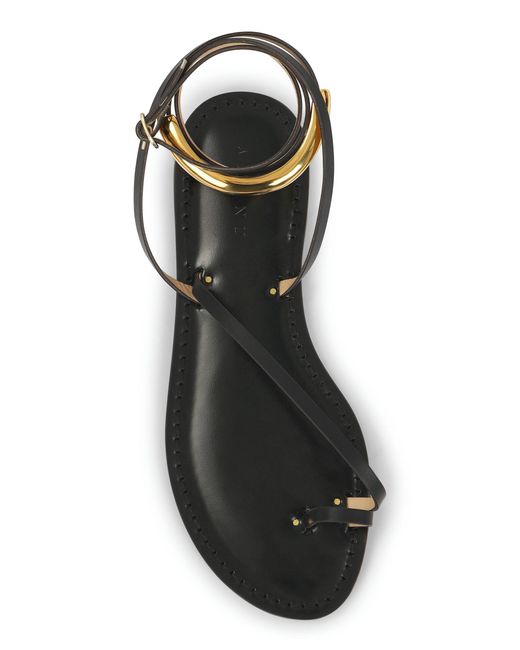Amanu Black The Kalahari Leather Sandals