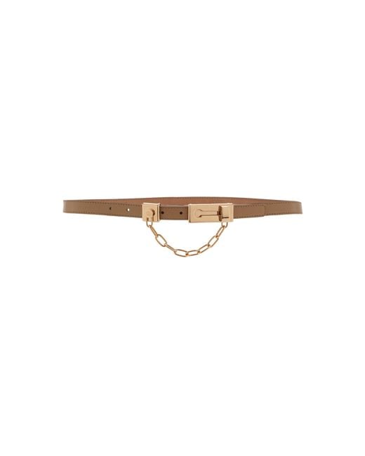 Gabriela Hearst Natural Leather Lock Belt