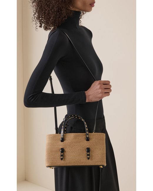 Alaïa Natural La Mina E/W 25 Straw Bag