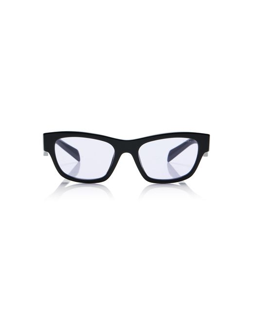 Prada Black Symbole Square-Frame Acetate Sunglasses