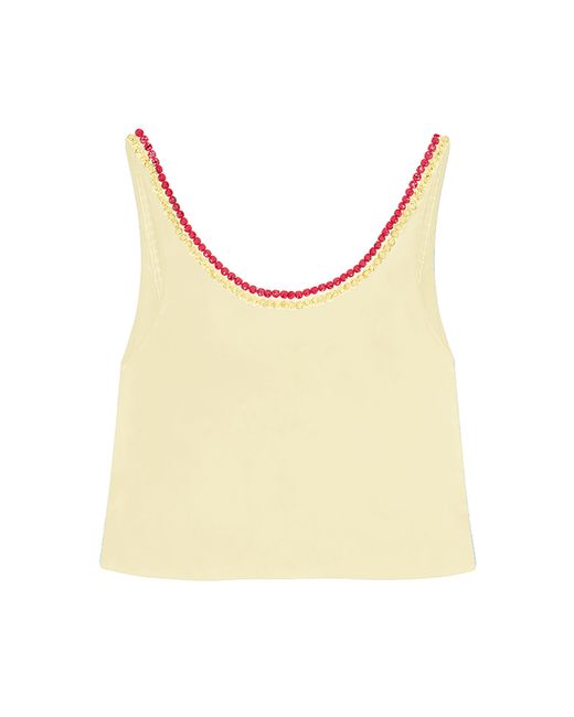 16Arlington Natural Pippin Embroidered Top