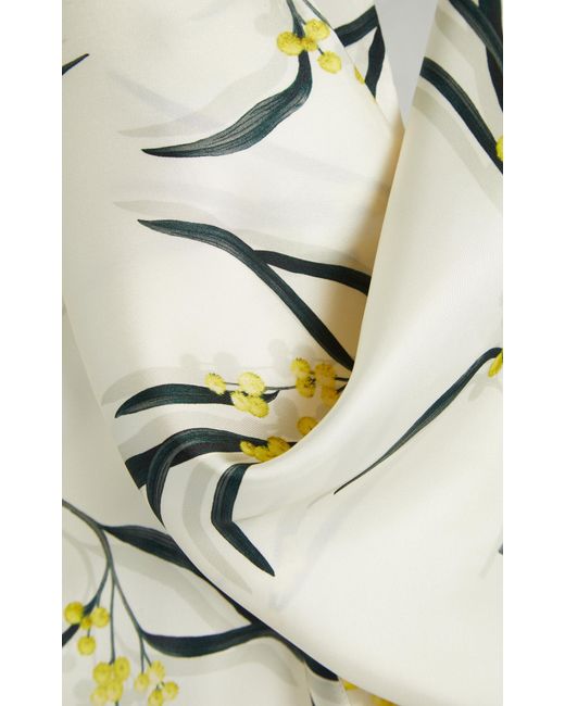 Del Core White Draped Georgette Top