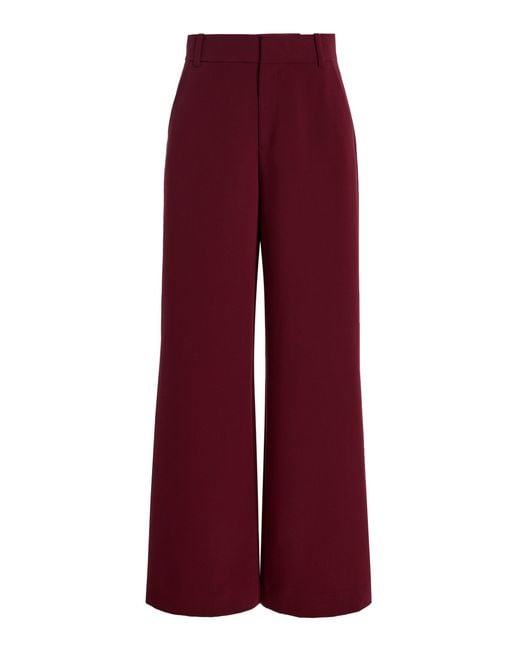 FAVORITE DAUGHTER Red The Jones High-Rise Wide-Leg Pants