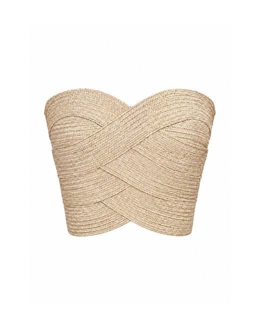 ANDRES OTALORA Natural Pasaje Secreto Crop Top