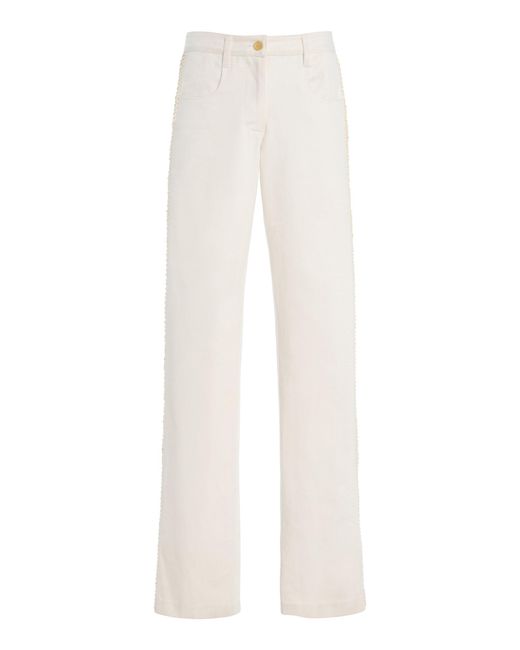 DIOTIMA White Stulla Rigid Mid-Rise Straight-Leg Jeans