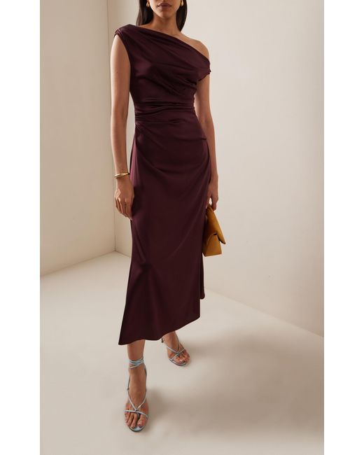 chinese dress ladies STAUD PHARE DRESS MERLOT main image 0