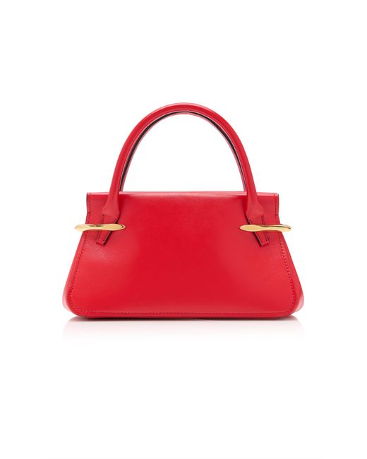 Givenchy Red Pinch Mini Leather Top-Handle Bag
